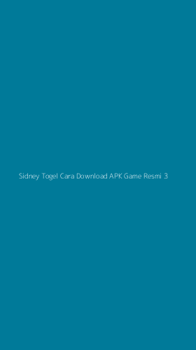 Tampilan Antarmuka Aplikasi Sidney Togel Cara Download Apk Game Resmi - 3