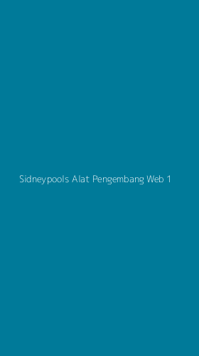 Tampilan Antarmuka Aplikasi Sidneypools Alat Pengembang Web - 1