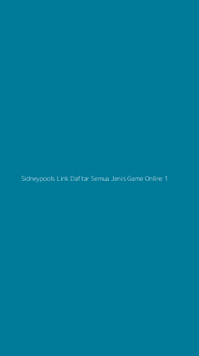 Tampilan Antarmuka Aplikasi Sidneypools Link Daftar Semua Jenis Game Online - 1