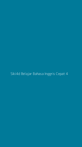 Tampilan Antarmuka Aplikasi Siki4d Belajar Bahasa Inggris Cepat - 4