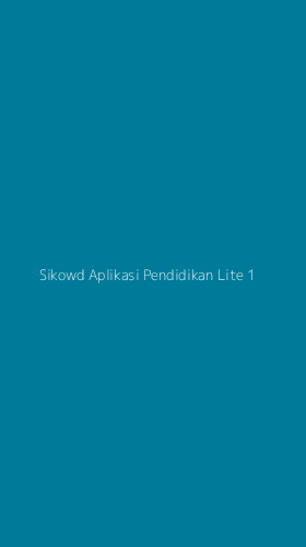 Tampilan Antarmuka Aplikasi Sikowd Aplikasi Pendidikan Lite - 1