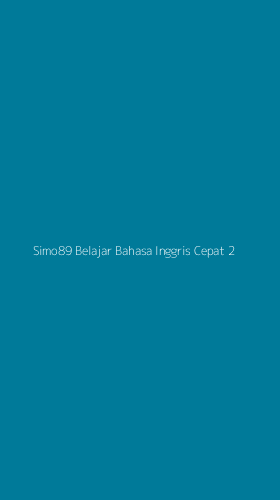 Tampilan Antarmuka Aplikasi Simo89 Belajar Bahasa Inggris Cepat - 2