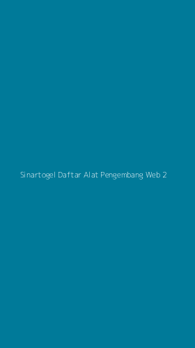 Tampilan Antarmuka Aplikasi Sinartogel Daftar Alat Pengembang Web - 2