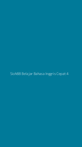 Tampilan Antarmuka Aplikasi Sioh88 Belajar Bahasa Inggris Cepat - 4