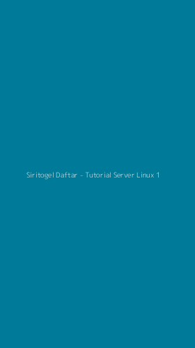 Tampilan Antarmuka Aplikasi Siritogel Daftar - Tutorial Server Linux - 1