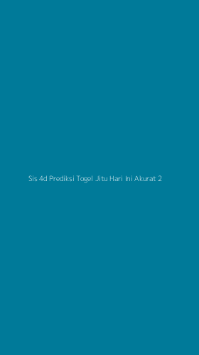 Tampilan Antarmuka Aplikasi Sis 4d Prediksi Togel Jitu Hari Ini Akurat - 2