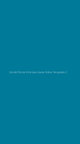 Tampilan Antarmuka Aplikasi Sisri4d Portal Informasi Game Online Terupdate - 2