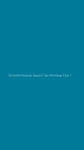 Tampilan Antarmuka Aplikasi Sistem4d Panduan Deposit Dan Withdraw Kilat - 1