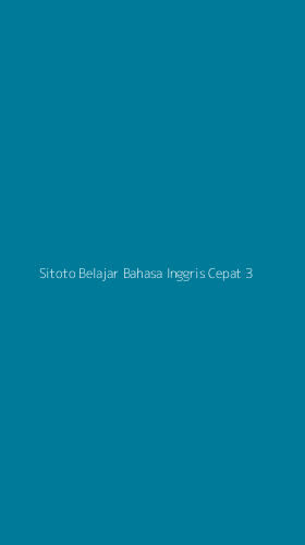Tampilan Antarmuka Aplikasi Sitoto Belajar Bahasa Inggris Cepat - 3