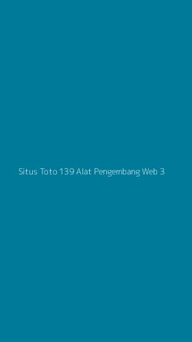 Tampilan Antarmuka Aplikasi Situs Toto 139 Alat Pengembang Web - 3