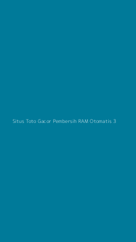 Tampilan Antarmuka Aplikasi Situs Toto Gacor Pembersih Ram Otomatis - 3