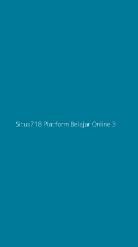 Tampilan Antarmuka Aplikasi Situs718 Platform Belajar Online - 3