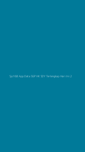 Tampilan Antarmuka Aplikasi Sjo168 App Data Sgp Hk Sdy Terlengkap Hari Ini - 2