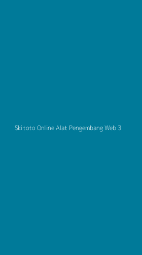Tampilan Antarmuka Aplikasi Skitoto Online Alat Pengembang Web - 3