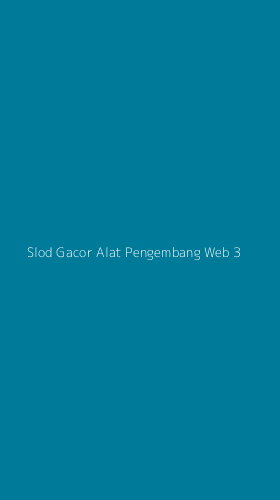 Tampilan Antarmuka Aplikasi Slod Gacor Alat Pengembang Web - 3