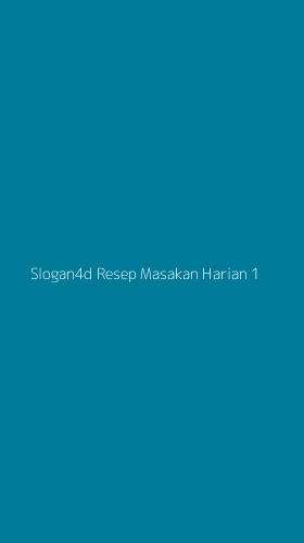 Tampilan Antarmuka Aplikasi Slogan4d Resep Masakan Harian - 1