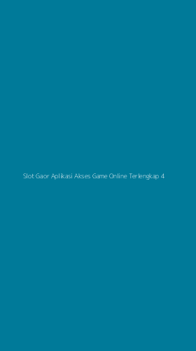 Tampilan Antarmuka Aplikasi Slot Gaor Aplikasi Akses Game Online Terlengkap - 4