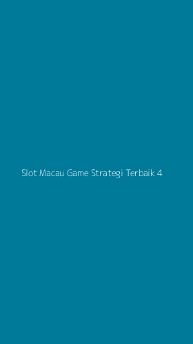 Tampilan Antarmuka Aplikasi Slot Macau Game Strategi Terbaik - 4