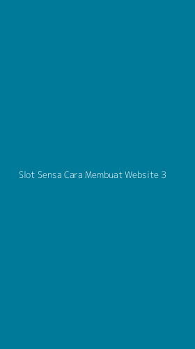 Tampilan Antarmuka Aplikasi Slot Sensa Cara Membuat Website - 3