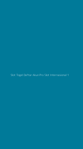 Tampilan Antarmuka Aplikasi Slot Togel Daftar Akun Pro Slot Internasional - 1