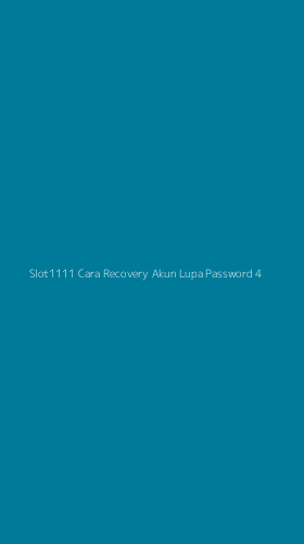 Tampilan Antarmuka Aplikasi Slot1111 Cara Recovery Akun Lupa Password - 4