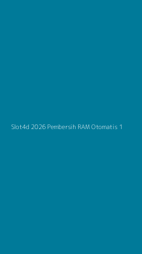 Tampilan Antarmuka Aplikasi Slot4d 2026 Pembersih Ram Otomatis - 1