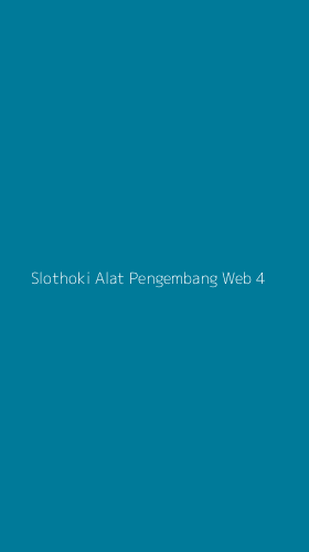 Tampilan Antarmuka Aplikasi Slothoki Alat Pengembang Web - 4