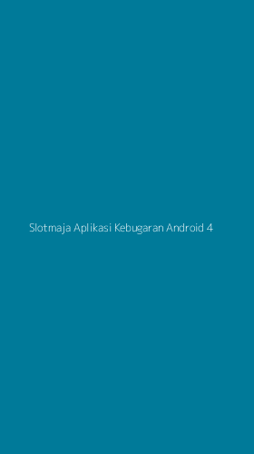 Tampilan Antarmuka Aplikasi Slotmaja Aplikasi Kebugaran Android - 4