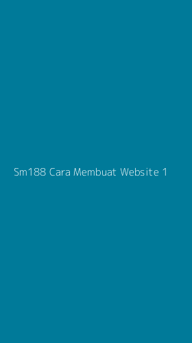 Tampilan Antarmuka Aplikasi Sm188 Cara Membuat Website - 1