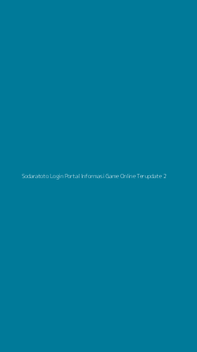 Tampilan Antarmuka Aplikasi Sodaratoto Login Portal Informasi Game Online Terupdate - 2