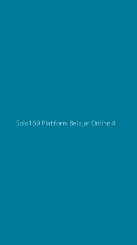 Tampilan Antarmuka Aplikasi Solo169 Platform Belajar Online - 4