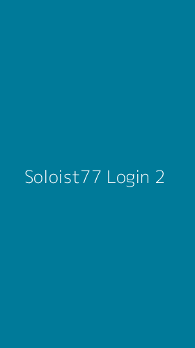 Tampilan Antarmuka Aplikasi Soloist77 Login - 2