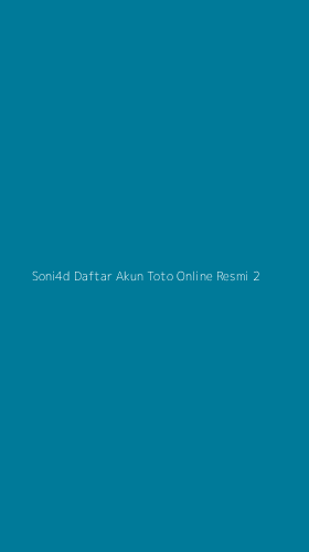 Tampilan Antarmuka Aplikasi Soni4d Daftar Akun Toto Online Resmi - 2
