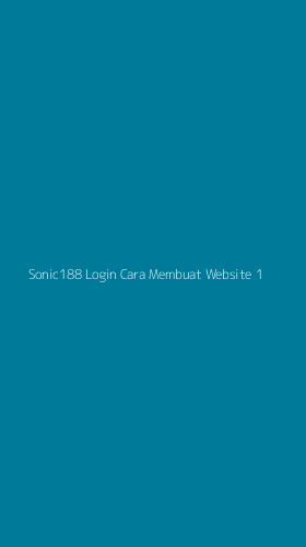 Tampilan Antarmuka Aplikasi Sonic188 Login Cara Membuat Website - 1