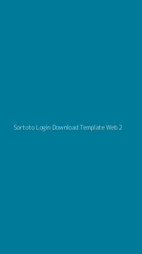 Tampilan Antarmuka Aplikasi Sortoto Login Download Template Web - 2