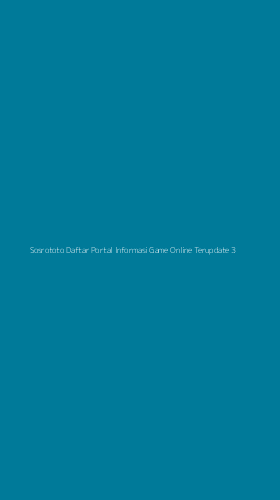 Tampilan Antarmuka Aplikasi Sosrototo Daftar Portal Informasi Game Online Terupdate - 3