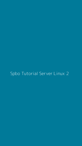 Tampilan Antarmuka Aplikasi Spbo Tutorial Server Linux - 2