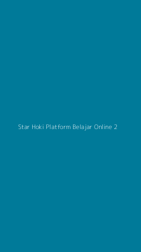 Tampilan Antarmuka Aplikasi Star Hoki Platform Belajar Online - 2