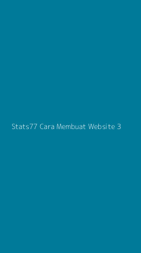 Tampilan Antarmuka Aplikasi Stats77 Cara Membuat Website - 3