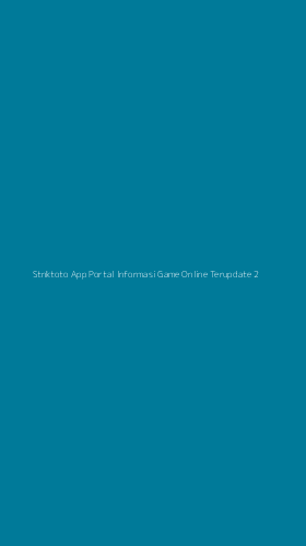 Tampilan Antarmuka Aplikasi Stnktoto App Portal Informasi Game Online Terupdate - 2