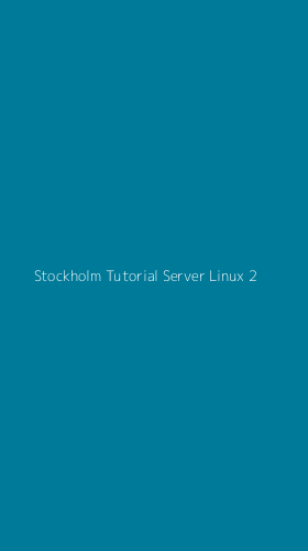 Tampilan Antarmuka Aplikasi Stockholm Tutorial Server Linux - 2