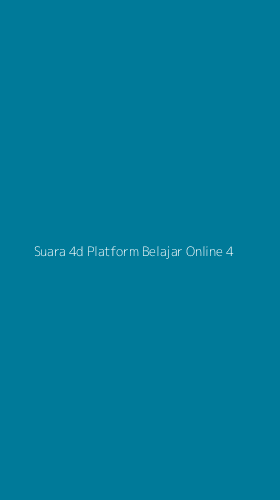 Tampilan Antarmuka Aplikasi Suara 4d Platform Belajar Online - 4