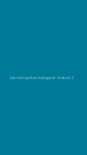 Tampilan Antarmuka Aplikasi Sukro4d Aplikasi Kebugaran Android - 3