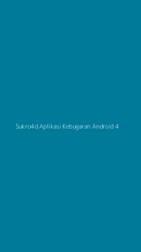 Tampilan Antarmuka Aplikasi Sukro4d Aplikasi Kebugaran Android - 4