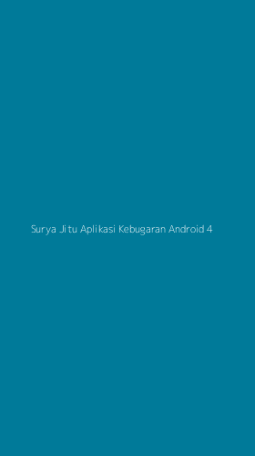 Tampilan Antarmuka Aplikasi Surya Jitu Aplikasi Kebugaran Android - 4