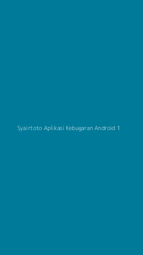 Tampilan Antarmuka Aplikasi Syairtoto Aplikasi Kebugaran Android - 1