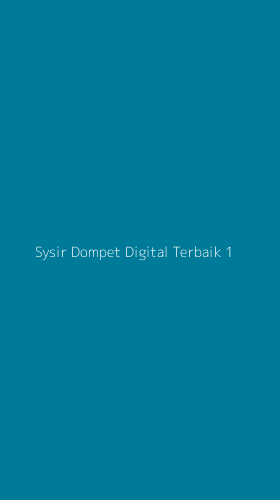 Tampilan Antarmuka Aplikasi Sysir Dompet Digital Terbaik - 1