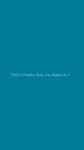 Tampilan Antarmuka Aplikasi T0t012 Prediksi Bola Jitu Malam Ini - 1
