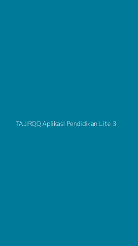 Tampilan Antarmuka Aplikasi Tajirqq Aplikasi Pendidikan Lite - 3