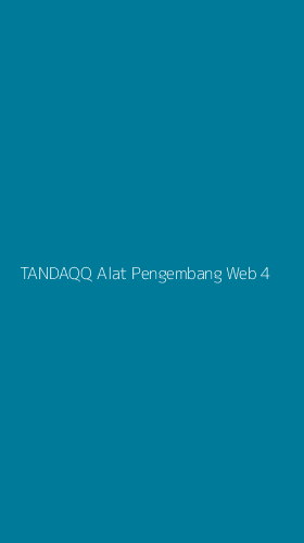 Tampilan Antarmuka Aplikasi Tandaqq Alat Pengembang Web - 4